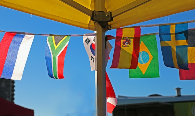bandeiras de paises com vagas no exterior