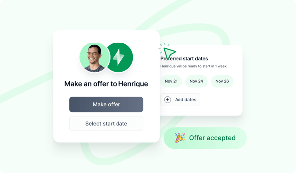 Make offer for a candidate from Strider