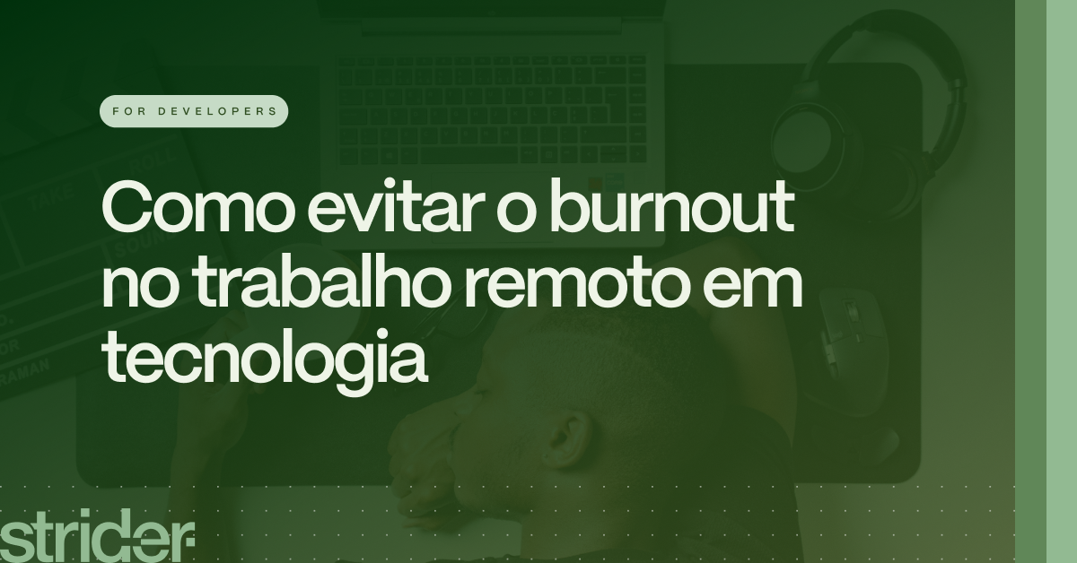 Como evitar o burnout