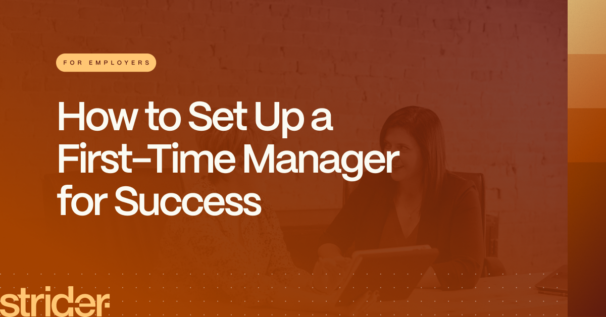 First time manager