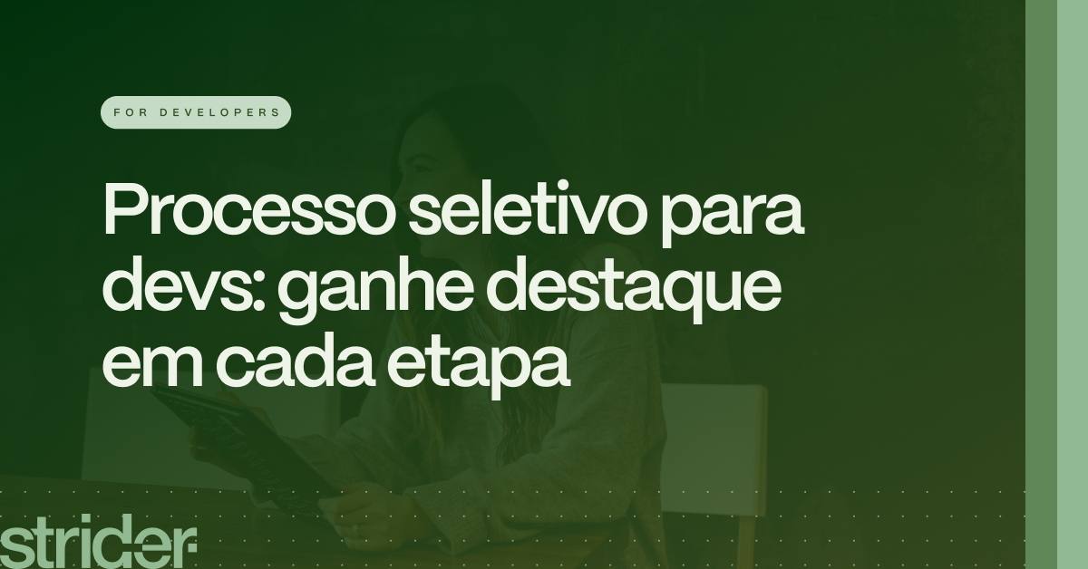 processo seletivo para devs
