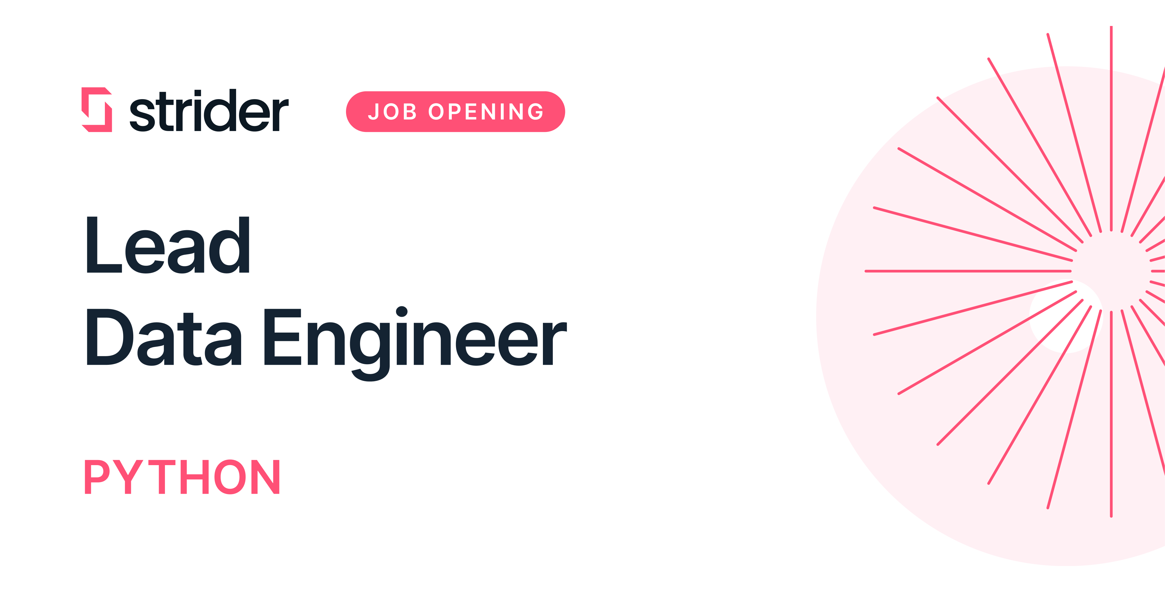 Lead Data Engineer - Python - Python, AWS - Finance market | Strider Jobs