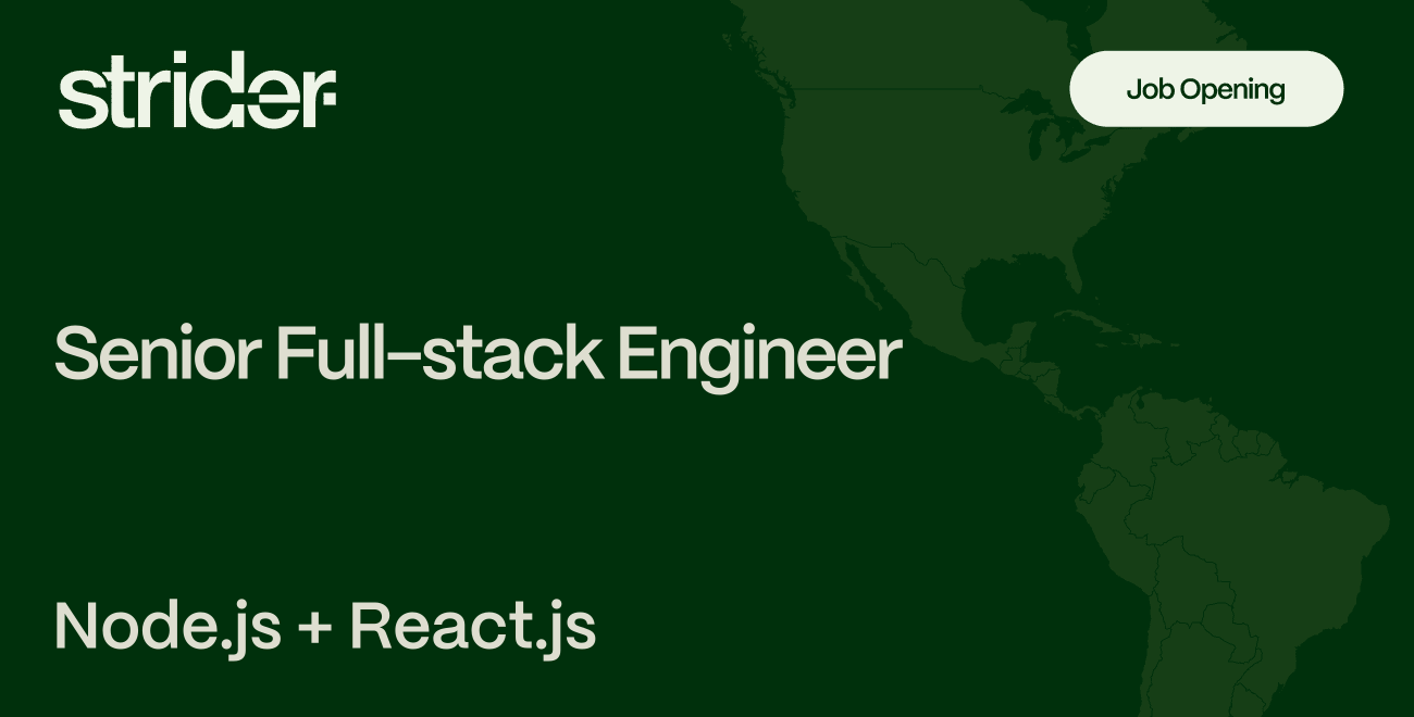 Senior Full-stack Engineer - Node.js, React.js - Node.js, React.js ...
