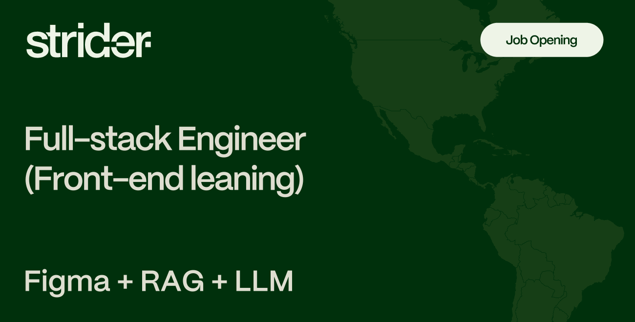 Full-stack Engineer (Front-end leaning) - Figma, RAG - Artificial ...