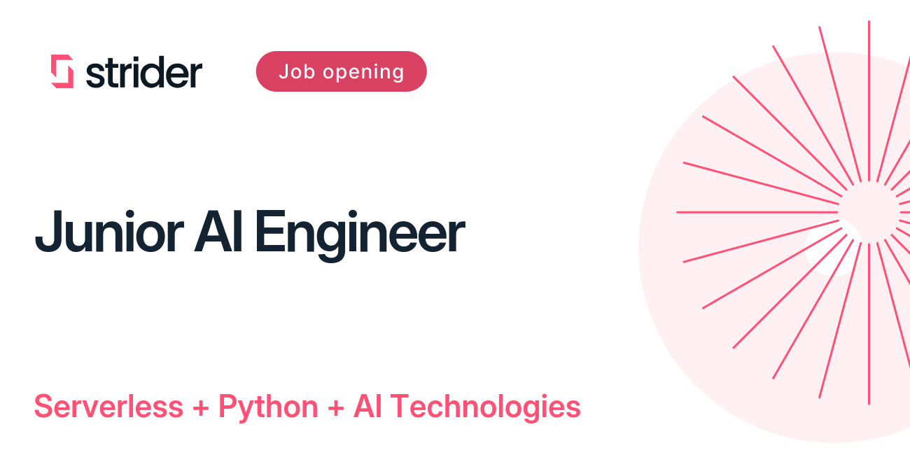 Junior AI Engineer - Serverless, Python - Interior Design market ...