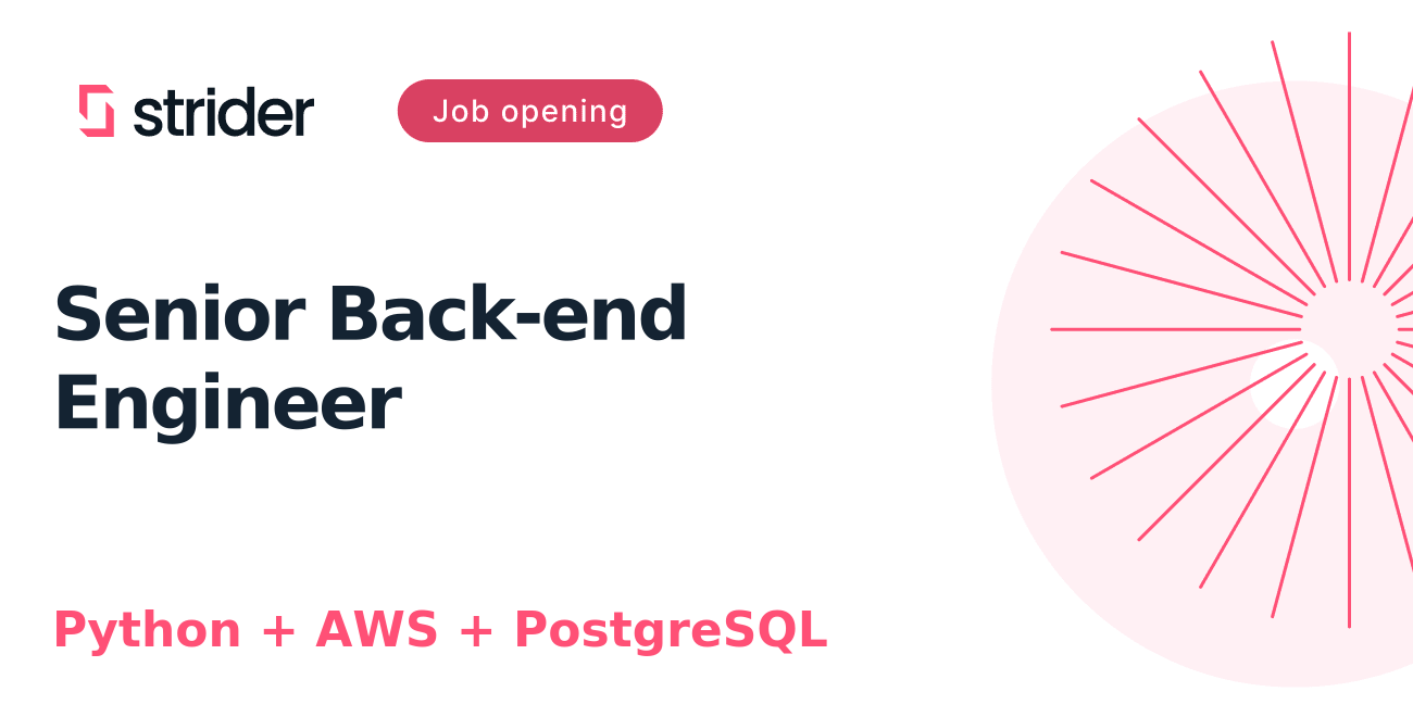 Senior Back-end Engineer - Python, AWS - Logistics / Transportation ...
