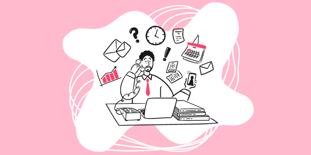 overwhelmed worker