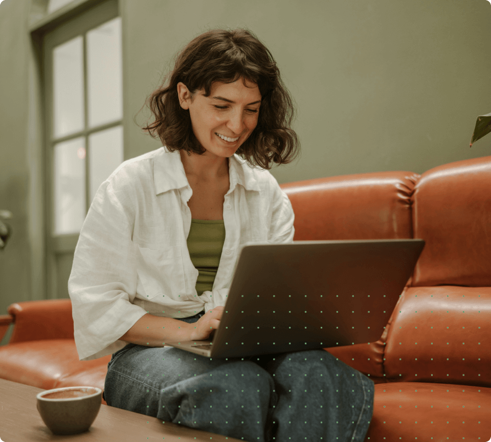 Woman with a laptop