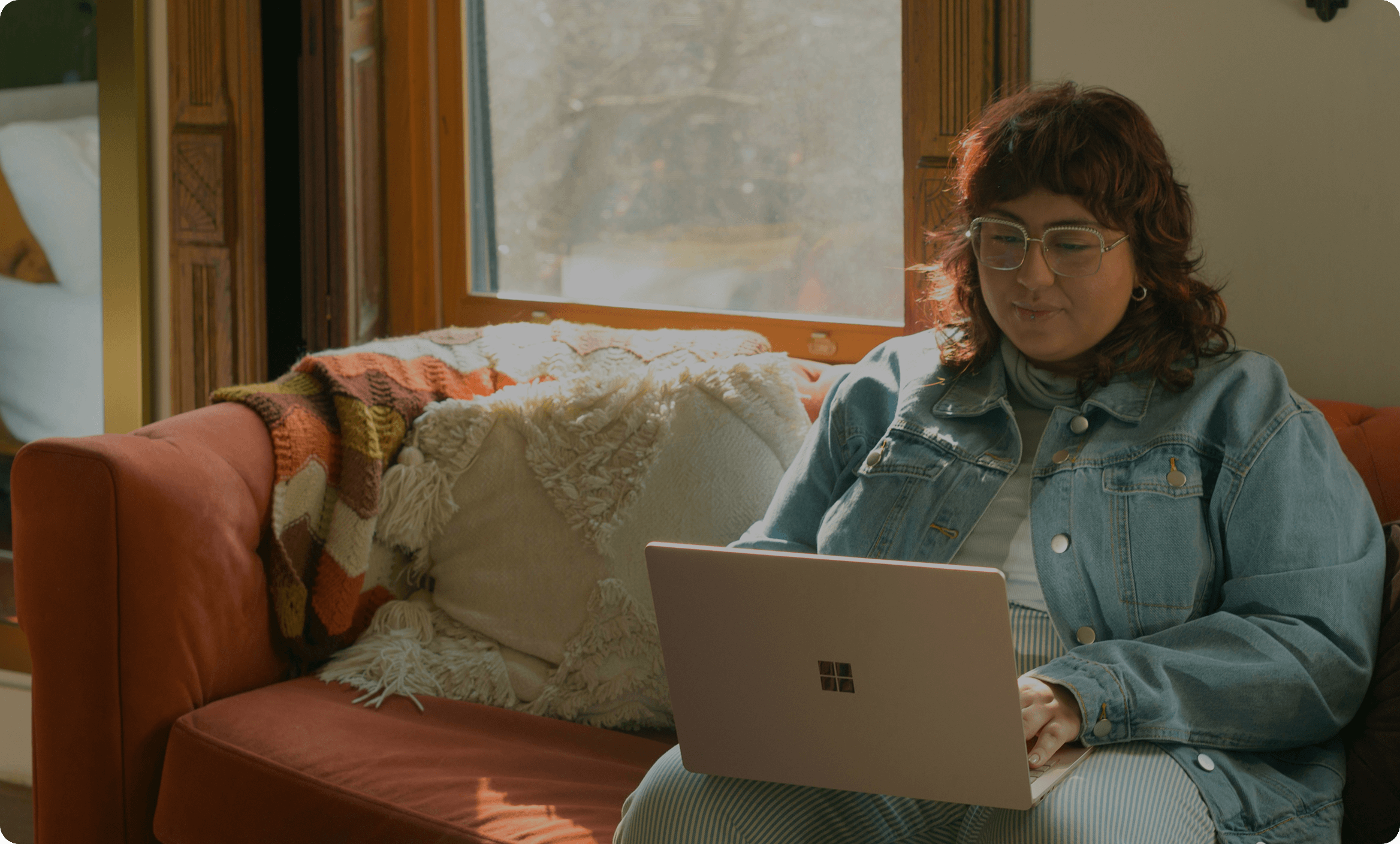 Person using laptop